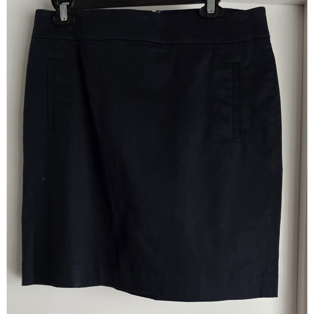 Banana Republic Womens Size 10 Black Cotton Mini Skirt Professional Classic NWT
